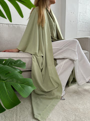 Pistachio Open Kimono - NIYAH Kaftan