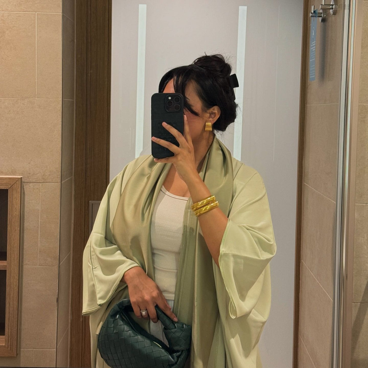 Pistachio Open Kimono - NIYAH Kaftan